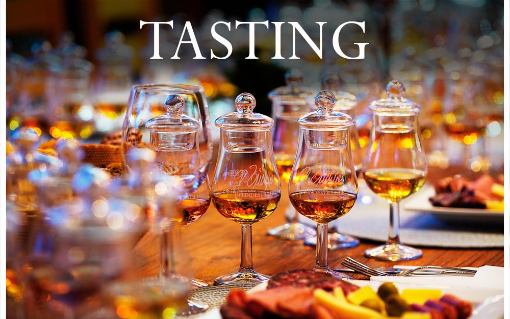 Tasting in Halle und Langenbogen Whisky Rum Brände