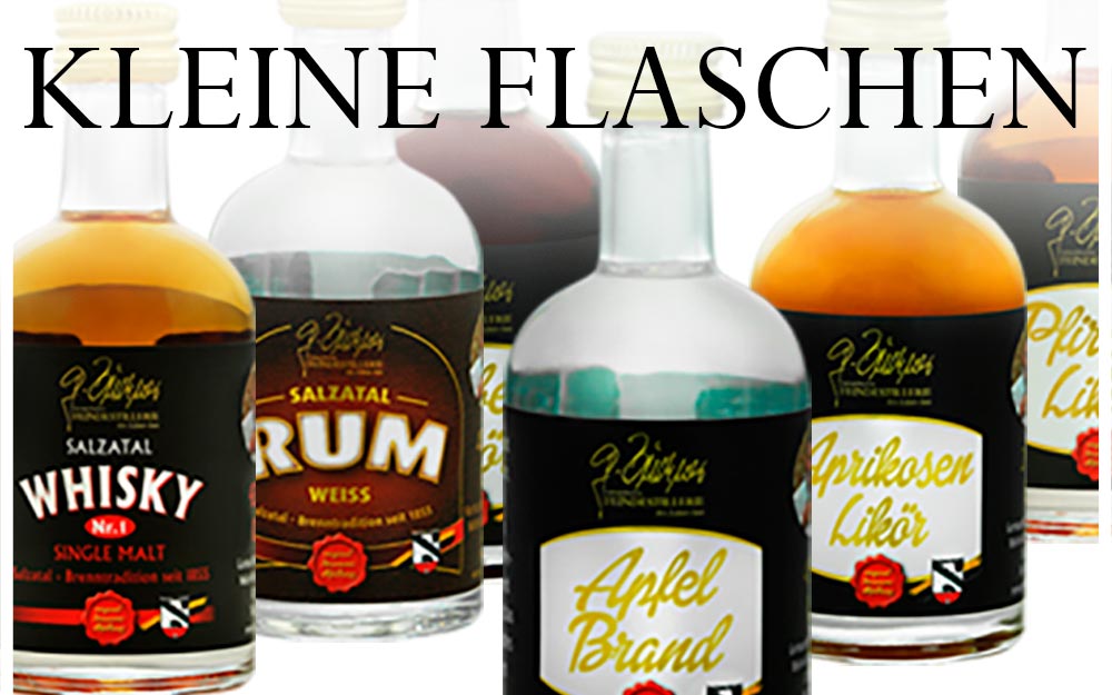 Miniaturflaschen Testen Probieren Tasting