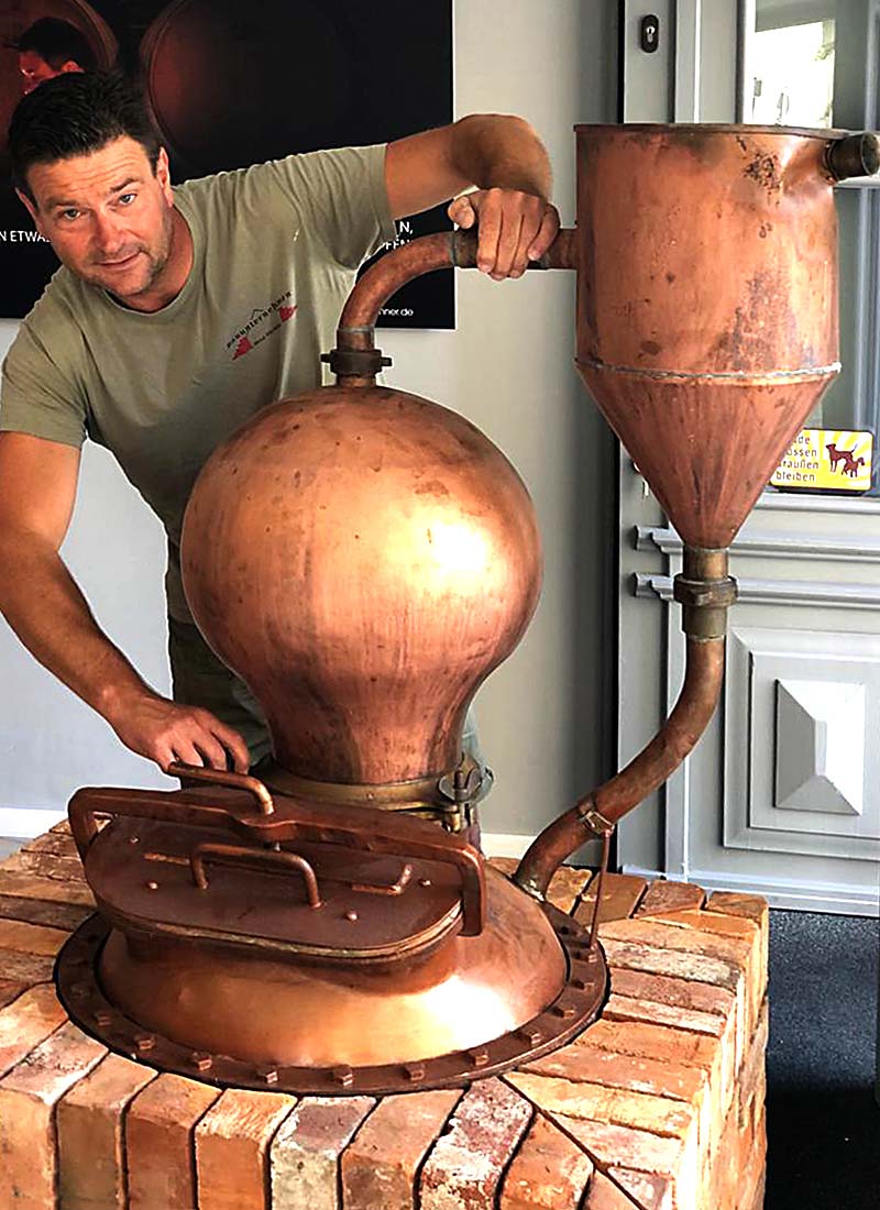 Brennerei Büchner in Halle an der Saale neue Brennblase